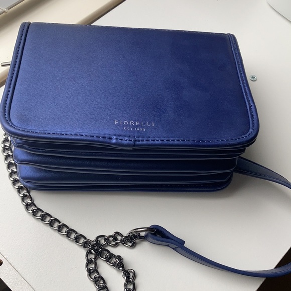 Fiorelli blue glitter cross body bag - Picture 6 of 7